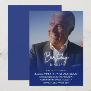 75e verjaardagsuitnodiging Verjaardagsdiner Foto M Kaart