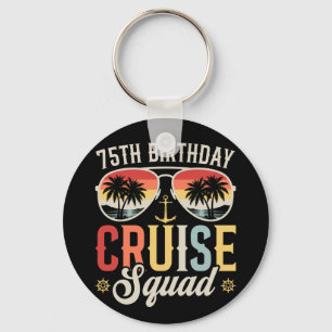 75ste Verjaardag Cruise Squad Familie Matching Cir Sleutelhanger