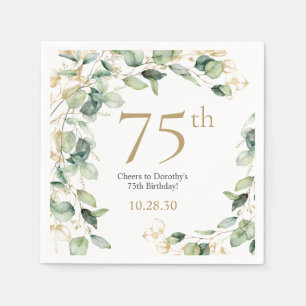 75ste verjaardag Eucalyptus Servet
