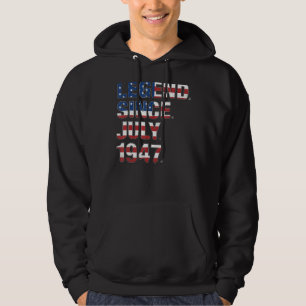 75ste verjaardag legende sinds juli 1947 Amerikaan Hoodie