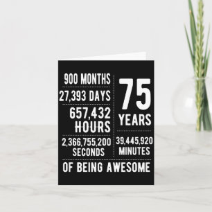 75ste verjaardag mannen vrouwen grappig 75 jaar ou kaart