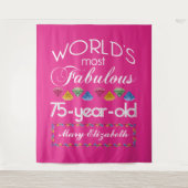 75ste verjaardag meest fabuleuze kleurrijke edelst wandkleed (Voorkant)
