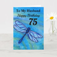 75ste verjaardag van mijn man Blue Dragonfly