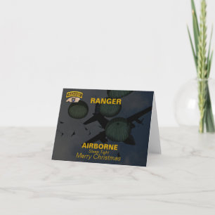 75th Army Airborne Ranger Christmas Vets Kaart