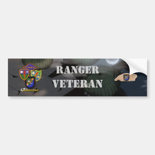75th Army Airborne Ranger Son Vets Bumper Sticker (Voorkant)