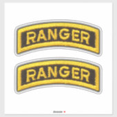 75th Army Ranger Regiment Veteraan Contour Sticker (Vel)