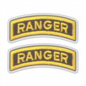 75th Army Ranger Regiment Veteraan Contour Sticker (Voorkant)
