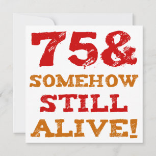 75th Birthday Gag Gift Kaart