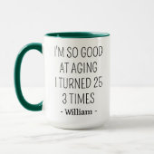 75th Birthday Party For Women Men 75 Years Old Mug (Gauche)