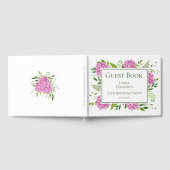 75th Birthday Pink Hydrangeas Gastenboek (Volledig)