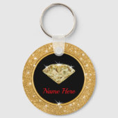 75th Birthday Souvenirs Ideeën gepersonaliseerd vo Sleutelhanger (Achterkant)