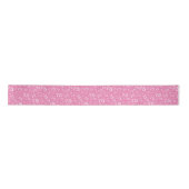 75th Modern Random Number Pattern Pink/White Lint (Voorkant)