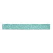75th Modern Random Number Pattern Teal/White Lint (Voorkant)