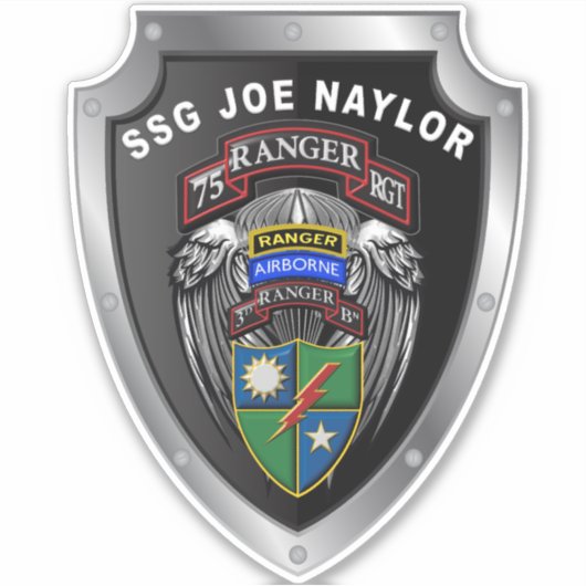 75th Ranger Regiment 3rd Bat "Rangers leiden de we Sticker (Voorkant)