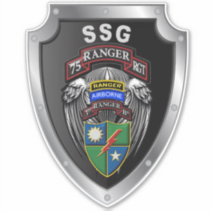 75th Ranger Regiment 3rd Bat "Rangers leiden de we Sticker