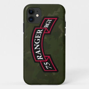 75th Ranger Regiment "Donkergroene camouflage" iPhone 11 Hoesje