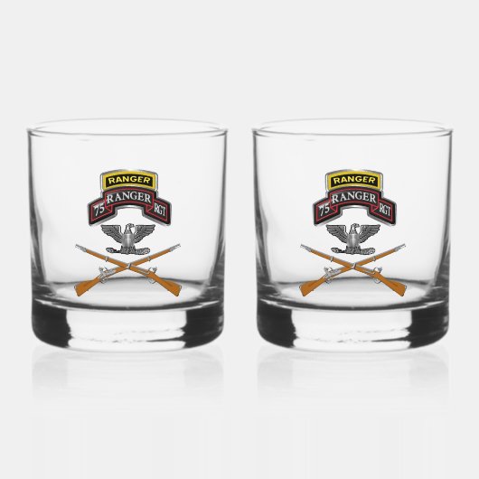 75th Ranger Regiment Kolonel-kolonel Whisky Glas (Voorkant)