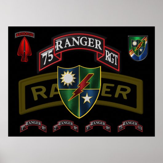75th Ranger Regiment Poster (Voorkant)