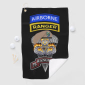 75th Ranger Regiment Ranger "Sua Sponte" Golfhanddoek (Insitu)