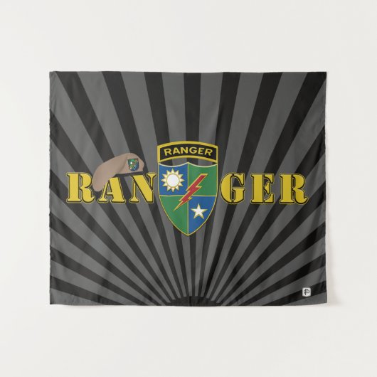 75th Ranger Regiment Wandkleed (Voorkant (horizontaal))