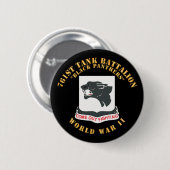 761e Tankbataljon - Black Panthers - WOII Ronde Button 5,7 Cm (Voorkant /achterkant)