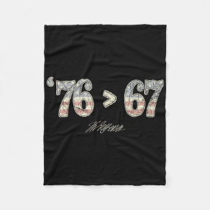 76 67 Thomas Jefferson Zes Zeven 6 7 Meme Gen Alph Fleece Deken