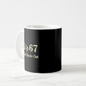 76 Groter Dan 67 George Washington Geschiedenis Pr Koffiemok (Voorkant links)