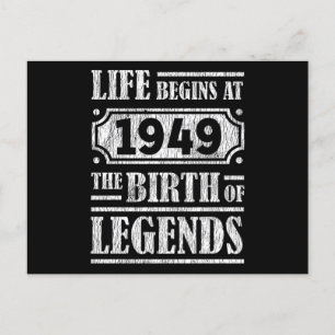 76 Jaar Oud 1949 Geboorte Van Een Legende 76ste Ve Briefkaart