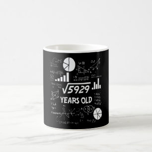76 jaar oude Bday Wiskunde Teacher 76ste verjaarda Koffiemok