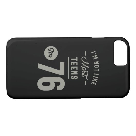 76 jaar oude bruistocht Case-Mate iPhone case (Achterkant (Horizontaal))