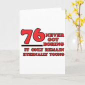 76 jaar oude design kaart (Gele Bloem)