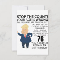 76 jaar Trump Happy Birthday Cadeau Funny