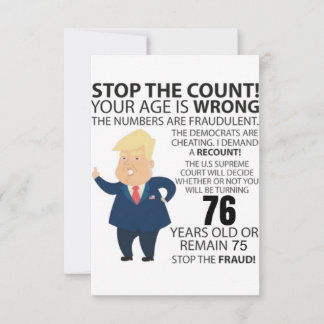 76 jaar Trump Happy Birthday Cadeau Funny