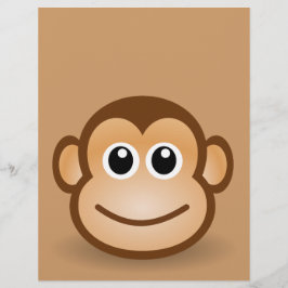76-vrij-Cute-Cartoon-aap-Clipart-Illustratie Flyer