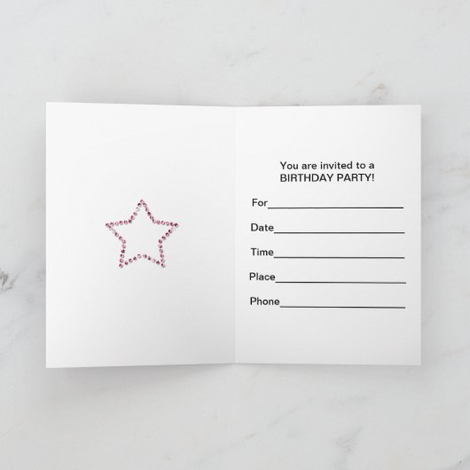 76e fête d'anniversaire Invitation (Intérieur)