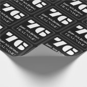 76e verjaardag: Art Deco Geïnspireerde look "76" e Cadeaupapier (Hoek)