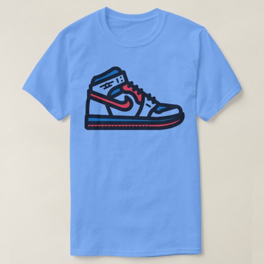 76ers Basketbal Sneakers T-shirt (Design voorkant)