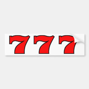 777 BUMPERSTICKER