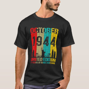 77 jaar oude oktober 1944 Limited T-shirt