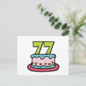 77 jaar oude vogelbeker briefkaart (Staand voorkant)