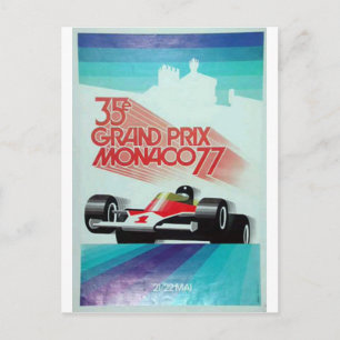 77 monoco grand prix briefkaart