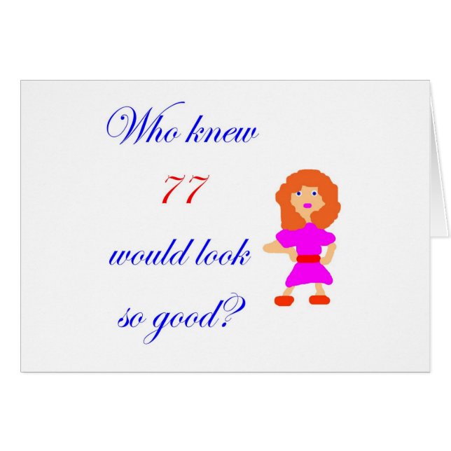 77 Ziet er zo goed uit (Voorkant Horizontaal)