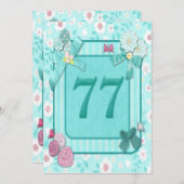 77e anniversaire invitation (Devant / Derrière)