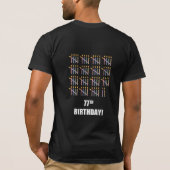 77e anniversaire T-shirt avec bougies (Dos)