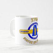 77E INFANTRY DIVISION "STATUE OF LIBERTY" KOFFIEMOK (Voorkant links)