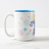 77e verjaardag tweekleurige koffiemok (Links)