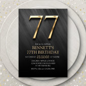 77ème anniversaire Invitation