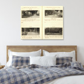 78689 Broadway & 230th St Dobbs Ferry Canvas Afdruk (Insitu (Slaapkamer))