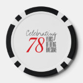 78 jaar lang fantastisch poker chips (Achterkant)