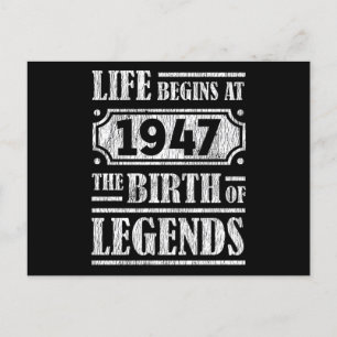 78 Jaar Oud 1947 Geboorte Van Een Legende 78ste Ve Briefkaart